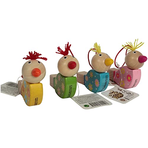 PLANÈTE BOIS 030151 PLANÈTE BOIS-Vogelpfeife-FSC-030151-1 Stück-Zufällige Farbe-Holz-Kinderspiel-Freizeit-8 cm x 5 cm-Ab 2 Jahren von PLANÈTE BOIS