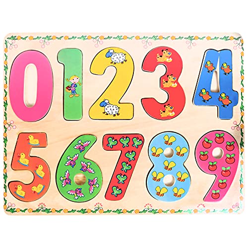 PLANÈTE BOIS 052461 Zahlenpuzzle-FSC-Lernspiel-Erste Überlegungen-052461-10 Teile-Mehrfarbig-Holz-Kinderspiel-Kinderpuzzle-30 cm x 22,5 cm-Ab 2 Jahren, Holz PLANÈTE BOIS 052461 Zahlenpuzzle-FSC-Lernspiel-Erste Überlegungen-052461-10 Teile-Mehrfarbig-Holz-Kinderspiel-Kinderpuzzle-30 cm x 22,5 cm-Ab 2 Jahren, Holz von PLANÈTE BOIS