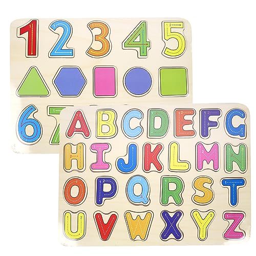 PLANÈTE BOIS 052464PA Pack mit 12 Alphabet-und Zahlenpuzzles-FSC-Bildungsspiel-Erste Überlegungen-052464PA-26 Teile-Mehrfarbig-Holz-Kinderspiel-30 cm x 22 cm-Ab 2 Jahren PLANÈTE BOIS 052464PA Pack mit 12 Alphabet-und Zahlenpuzzles-FSC-Bildungsspiel-Erste Überlegungen-052464PA-26 Teile-Mehrfarbig-Holz-Kinderspiel-30 cm x 22 cm-Ab 2 Jahren von PLANÈTE BOIS