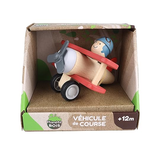 PLANÈTE BOIS - Pack mit 12 Flugzeugen - FSC - 030197PA - 12 Stück - Mehrfarbig - Holz - Kinderspielzeug - Gleiter - Langlebiges Spielzeug - 12 cm x 8 cm - Ab 12 Monaten PLANÈTE BOIS - Pack mit 12 Flugzeugen - FSC - 030197PA - 12 Stück - Mehrfarbig - Holz - Kinderspielzeug - Gleiter - Langlebiges Spielzeug - 12 cm x 8 cm - Ab 12 Monaten von PLANÈTE BOIS