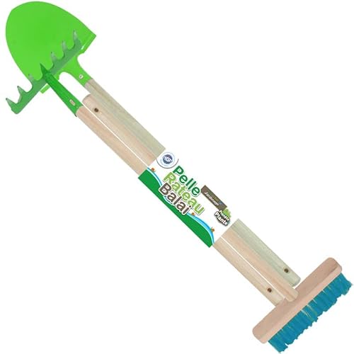 PLANETE PLANTE - Set mit 3 Gartenwerkzeugen für Kinder - Gartenwerkzeuge - 170510 - Metall - Garten - Natur - Pflanze - Blumen - Kinderspiel - Ab 3 Jahren von PLANETE PLANTE