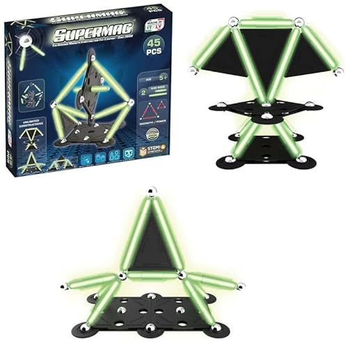 PLAST WOOD - Bauspiele, Mehrfarbig (105675) von Supermag
