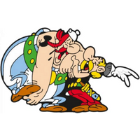 PLASTOY PLA55006 Asterix und Obelix lachend - Magnet von PLASTOY