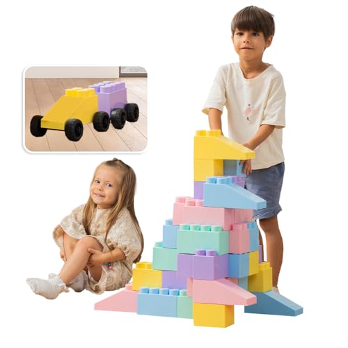 PLATPORTS Riesenbausteine, große Bausteine, große Bausteine, große Bausteine, Bausteine, riesige Bausteine, große Bausteine für Kinder von 4 bis 8 Jahren PLATPORTS Riesenbausteine, große Bausteine, große Bausteine, große Bausteine, Bausteine, riesige Bausteine, große Bausteine für Kinder von 4 bis 8 Jahren von PLATPORTS