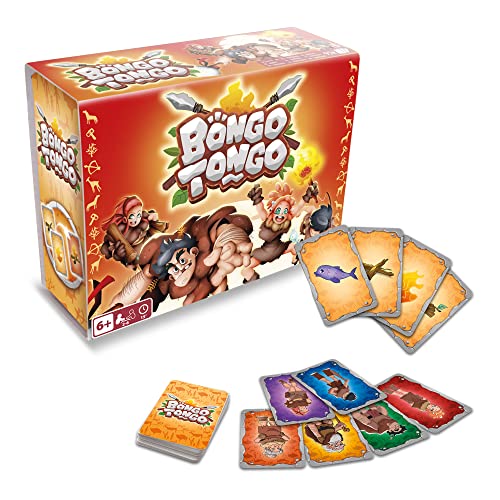 PLAY FUN BY IMC TOYS Bongo Tongo, Strategisches Kartenspiel unter einem prähistorischen Thema für Jungen und Mädchen +6 Jahre von PLAY FUN BY IMC TOYS