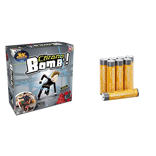 PLAY FUN BY IMC TOYS Chrono Bomb Play Fun VON IMC Toys | Actionspiel für kleine Geheimagenten | ab 6 Jahren & Amazon Basics AAA-Alkalibatterien, leistungsstark, 1,5 V, 8 Stück von PLAY FUN BY IMC TOYS