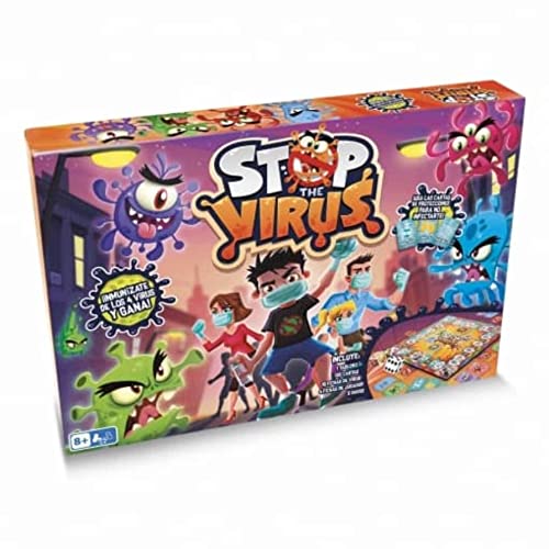 Play Fun by IMC Toys Stop The Virus | Lustiges Familien-Brettspiel für Jungen und Mädchen + 8 Jahre Play Fun by IMC Toys Stop The Virus | Lustiges Familien-Brettspiel für Jungen und Mädchen + 8 Jahre von PLAY FUN BY IMC TOYS