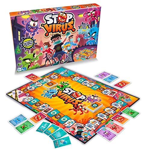 PLAY FUN BY IMC TOYS Stop The Virus | Lustiges Familien-Brettspiel für Jungen und Mädchen + 8 Jahre von PLAY FUN BY IMC TOYS