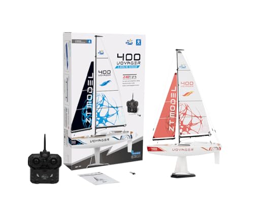 PLAYSTEM Voyager 400 RC Controlled Wind Powered Sailboat in Red - 27" Tall PLAYSTEM Voyager 400 RC Controlled Wind Powered Sailboat in Red - 27" Tall von PLAYSTEAM