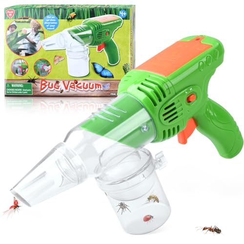 PLAY Kinder Insektenfänger, Insekten Pistole mit Becherlupen für Kinder, Bug Catcher mit Superstarker Saugkraft, Outdoor Spielzeug Entdecker Set Geschenke für Kinder ab 3+ Jahren (Insektenfänger) PLAY Kinder Insektenfänger, Insekten Pistole mit Becherlupen für Kinder, Bug Catcher mit Superstarker Saugkraft, Outdoor Spielzeug Entdecker Set Geschenke für Kinder ab 3+ Jahren (Insektenfänger) von PLAY