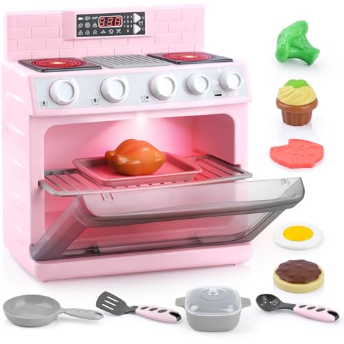 PLAY Kinderküche Zubehör Backofen Spielzeug Set, Küchengeräte Kinder Set mit Ofen, Lebensmittel Spielzeug, Kochgeschirr, Realistische Kochgeräusche & Lichter, Spielküche Set für Kinder ab 3 Jahren PLAY Kinderküche Zubehör Backofen Spielzeug Set, Küchengeräte Kinder Set mit Ofen, Lebensmittel Spielzeug, Kochgeschirr, Realistische Kochgeräusche & Lichter, Spielküche Set für Kinder ab 3 Jahren von PLAY