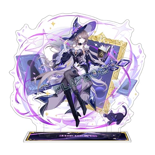 PLAYDOM Honkai Star Rail Trailblazer Stelle/Caelus Castorice Sunday Herta Acryl Stand Figur Stand Charakter Dekorationen (Herta) von PLAYDOM
