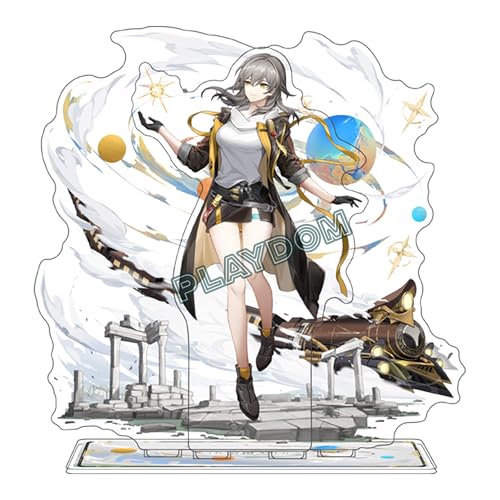PLAYDOM Honkai Star Rail Trailblazer Stelle/Caelus Castorice Sunday Herta Acryl Stand Figur Stand Charakter Dekorationen (Stelle) von PLAYDOM