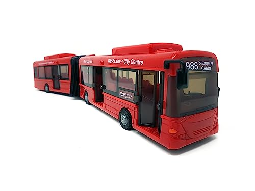 PLAYJOCS GT-6258 Gelenkbus/Stadtbus/Linienbus, 41cm Miniaturmodell Modellauto von PLAYJOCS