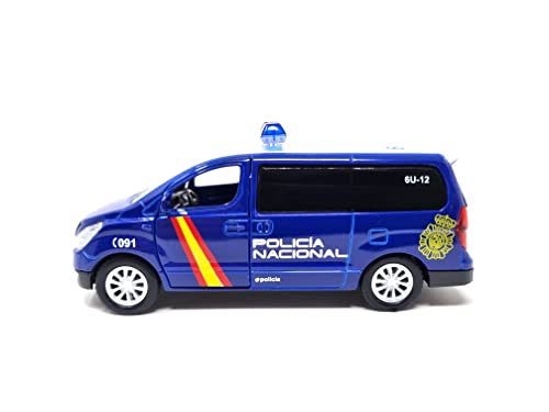 PLAYJOCS GT-8082 FURGON Nationalpolizei, Metallauto, Spielzeug für Kinder und Sammler. von PLAYJOCS