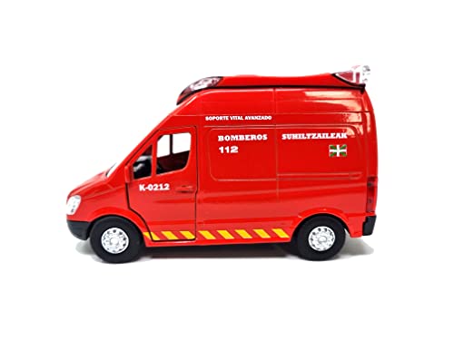 PLAYJOCS GT-8106 Fahrzeug AMBULACIA SUHILTZAILEAK, Metallfahrzeug, ideales Spielzeug für Kinder und Sammler. von PLAYJOCS
