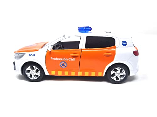 PLAYJOCS GT-8117 Zivilschutzauto, Metallauto, Spielzeug für Kinder und Sammler. von PLAYJOCS