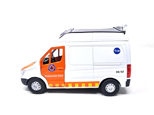 PLAYJOCS GT-8160 Feuerwehr, Zivilschutz, Metallfahrzeug, Spielzeug für Kinder und Sammler. PLAYJOCS GT-8160 Feuerwehr, Zivilschutz, Metallfahrzeug, Spielzeug für Kinder und Sammler. von PLAYJOCS