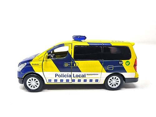 PLAYJOCS GT- 8173 FURGO POLICIA Lokal, Metallfahrzeug, Spielzeug für Kinder und Sammler. von PLAYJOCS