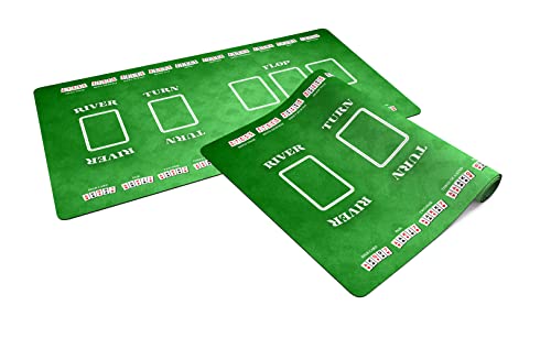 Kartenspielmatte für Poker - Texas Hold'em 61 x 35,5 cm von PLAYMATS