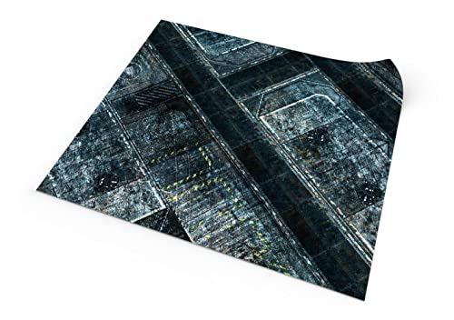 PLAYMATS A048-R-at Adeptus Titanicus Battlemat, Rubber mat, Necromunda, 36" x 36" / 91,5 cm x 91,5 cm von PLAYMATS
