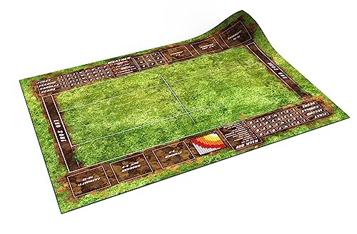 PLAYMATS BB002 Blood Bowl Battlemat, Rubber mat, Heroic Grass, 39" x 34" / 101 cm x 86 cm von PLAYMATS