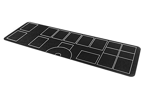 Minimalistische Kartenspielmatte für Pokemon TCG - 1 Spieler, Schwarz von PLAYMATS