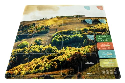 Erde - Spielbrett 38x38cm - Gummimatte für Brettspiel - Lichtung von PLAYMATS