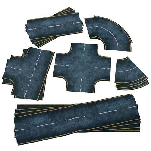 Asphaltstraßen - Anti-Rutsch-Gewebe 2D Straßen-Set (szer. 7,6 cm / 3") von PLAYMATS