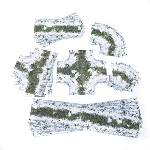 Schlammige Straßen im Winter - Anti-Rutsch-Gewebe 2D Road Set (szer. 7,6 cm / 3") von PLAYMATS