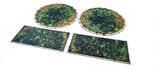 PLAYMATS Warmachine / Hordes - Dedizierte Zonen für das Spiel - Gras von PLAYMATS