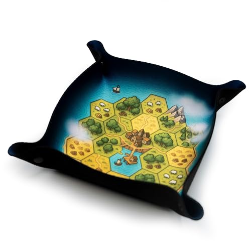 Würfeltablett für Brettspiele und RPG - Siedler 22 x 22 cm Würfeltablett für Brettspiele und RPG - Siedler 22 x 22 cm von PLAYMATS