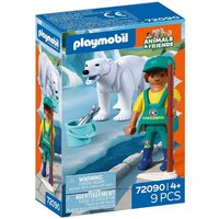 PLAYMOBIL 72090 Zoo: Eisbär und Pfleger von PLAYMOBIL® ANIMAL & FRIENDS