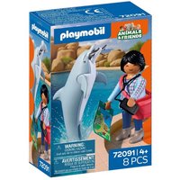 PLAYMOBIL 72091 Zoo: Delfin und Besucherin von PLAYMOBIL® ANIMAL & FRIENDS
