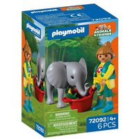 PLAYMOBIL 72092 Zoo: Elefantenbaby und Pflegerin von PLAYMOBIL® ANIMAL & FRIENDS