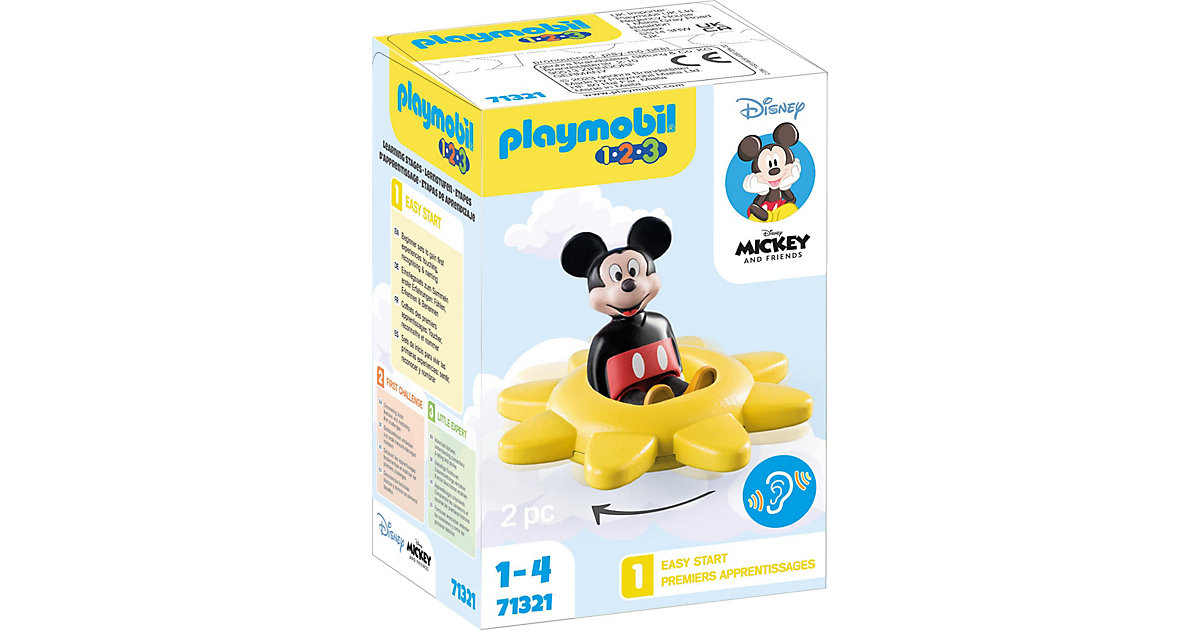 PLAYMOBIL® 1.2.3 & Disney: Mickys Drehsonne mit Rasselfunktion 71321 von PLAYMOBIL®