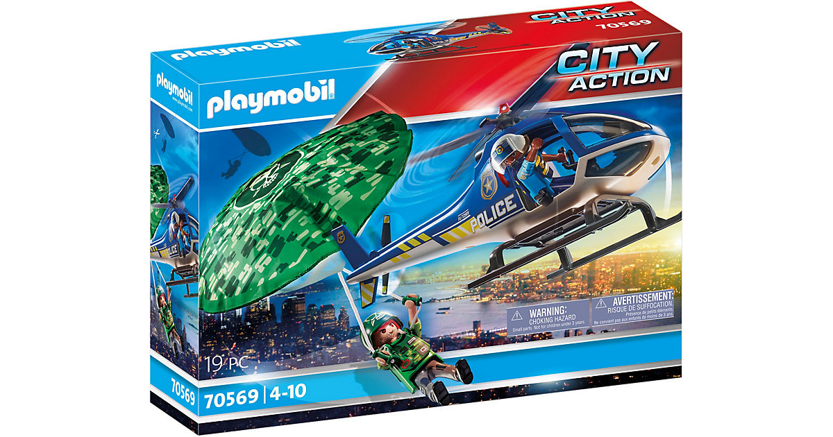 PLAYMOBIL® 70569 Polizei-Hubschrauber: Fallschirm-Verfolgung von PLAYMOBIL®