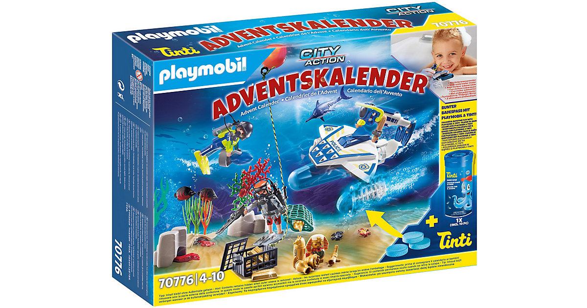 "PLAYMOBIL® 70776 Adventskalender ""Badespaß Polizeitaucheinsatz""" von PLAYMOBIL®