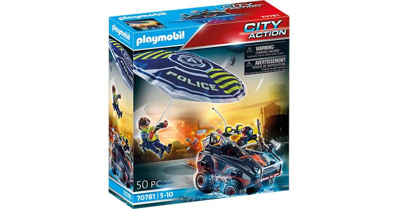 PLAYMOBIL® 70781 Polizei-Fallschirm: Verfolgung des Amphibien-Fahrzeugs von PLAYMOBIL®