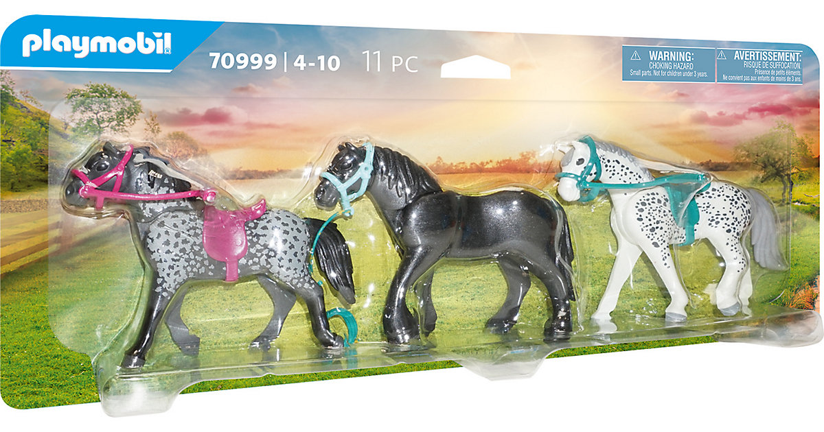 PLAYMOBIL® 70999 3 Pferde: Friese, Knabstrupper & Andalusier von PLAYMOBIL®