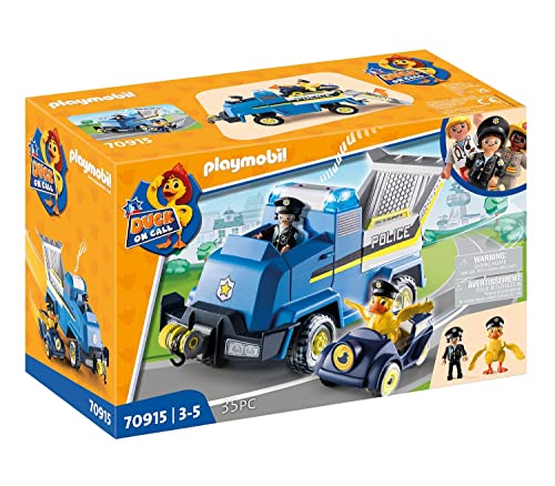 PLAYMOBIL Duck ON Call 70915 Polizei Einsatzfahrzeug, Mit Licht und Sound, Spielzeug für Kinder ab 3 Jahren von PLAYMOBIL