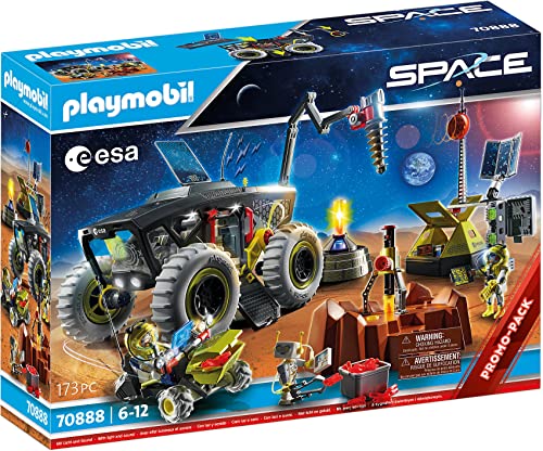 PLAYMOBIL Space 70888 ESA Mars-Expedition mit Fahrzeugen, Licht- und Soundeffekt, Spielzeug für Kinder ab 6 Jahren von PLAYMOBIL