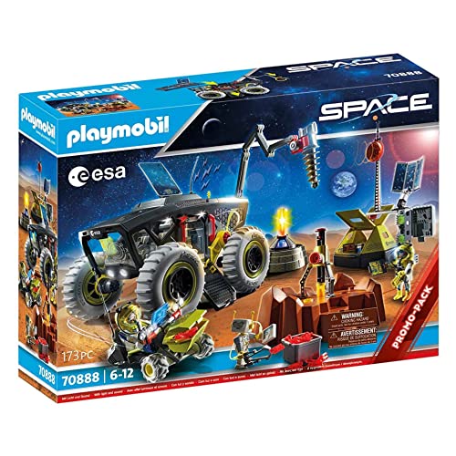 PLAYMOBIL Space 70888 ESA Mars-Expedition mit Fahrzeugen, Licht- und Soundeffekt, Spielzeug für Kinder ab 6 Jahren von PLAYMOBIL