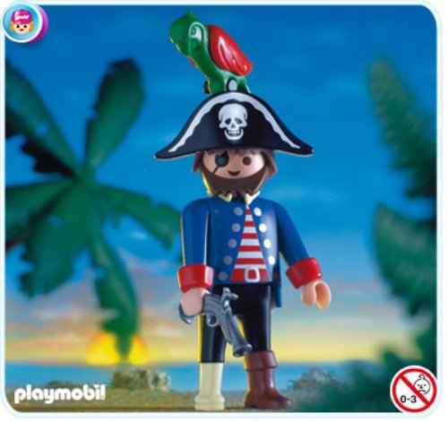 PLAYMOBIL® 4548 - Einbeiniger Pirat mit Totenkopf Hut und Papagei von PLAYMOBIL