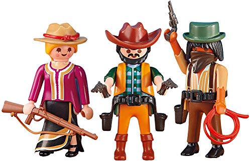 PLAYMOBIL® 6278 2 Cowboys mit Cowgirl (Folienverpackung) [Spielzeug] von PLAYMOBIL
