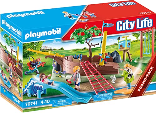 PLAYMOBIL City Life 70741 Abenteuerspielplatz mit Schiffswrack, Ab 4 Jahren von PLAYMOBIL