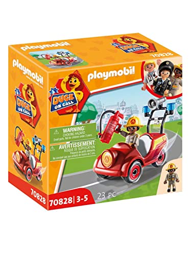 PLAYMOBIL Duck ON Call 70828 Mini-Auto Feuerwehr, Spielzeug für Kinder ab 3 Jahren von PLAYMOBIL