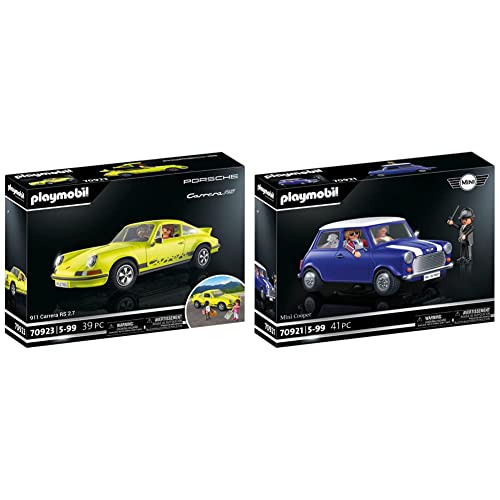 PLAYMOBIL® 70923 Porsche 911 Carrera RS 2.7 & ® 70921 Mini Cooper von PLAYMOBIL