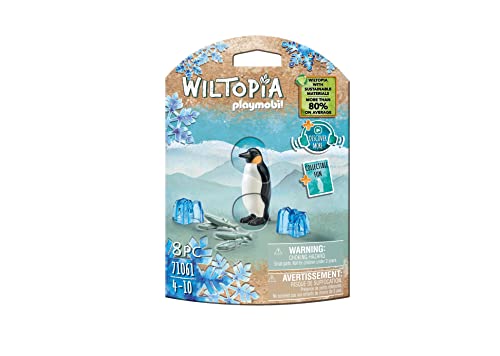 Playmobil 71061 Wiltopia Emperor Penguin, Animal Toy,for Children 4-10, Sustainable Toy Animals, Penguin Toy, Collectible Toy for Kids, Made Form 80% Recycled Material, Multicoloured, One Size von PLAYMOBIL