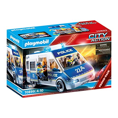 PLAYMOBIL® City Action Polizei-Mannschaftswagen mit Licht und Sound 70899 von PLAYMOBIL